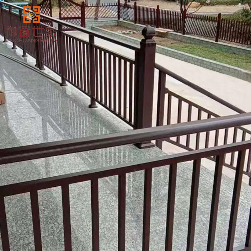 Custom Design Outdoor Aluminum Balcony Staircase Glass Balcony Railing Handrail for Garden