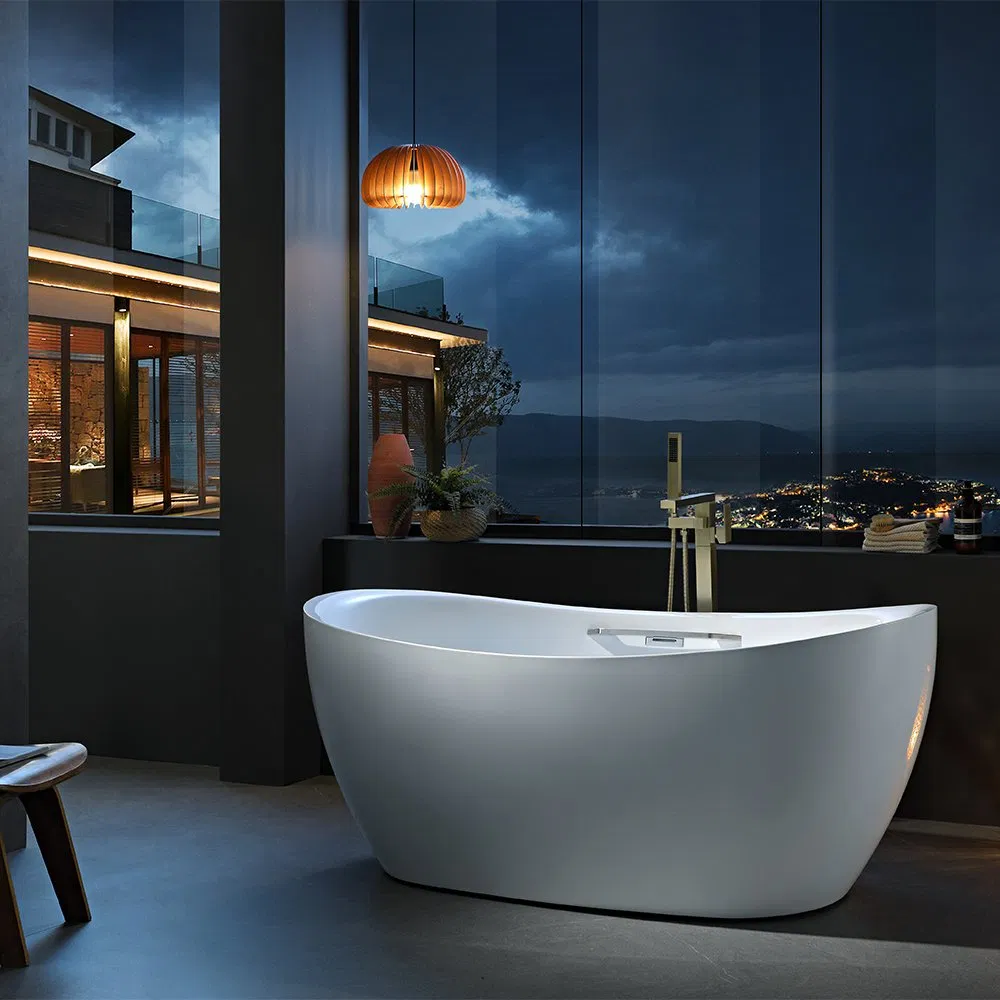 Акриловая ванна из искусственного камня, отдельностоящая