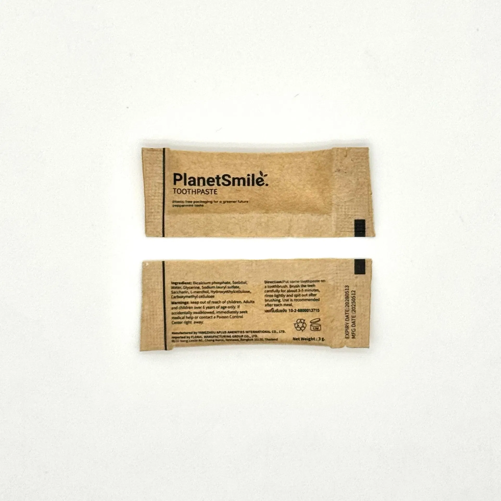 Environmentally Friendly and Biodegradable 3G Kraft Paper Bag Customized Toothpaste 05