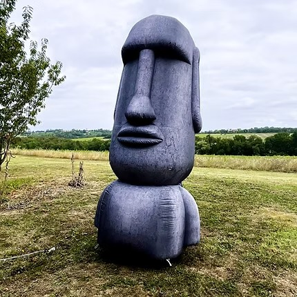 Boyi Realistic Inflatable Moai Figure Easter Statue Prop Easter Island Moai Inflatable Statue