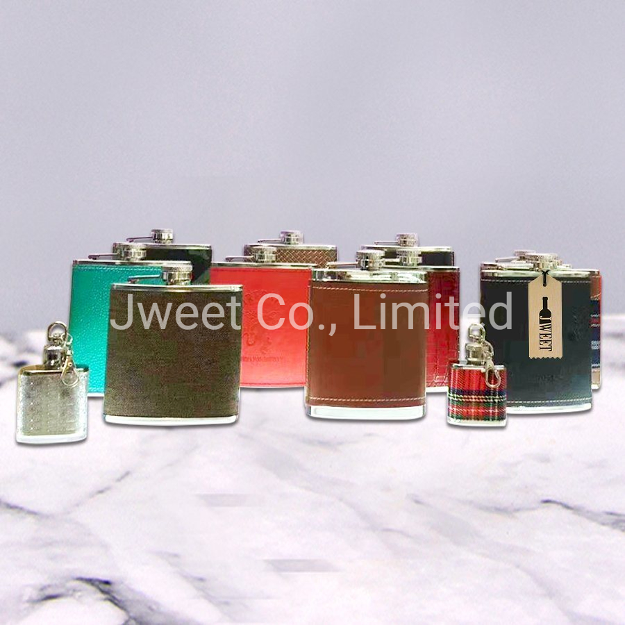 Customized Printing Stainless Steel Flask Portable Pocket Liquor Whisky Flask