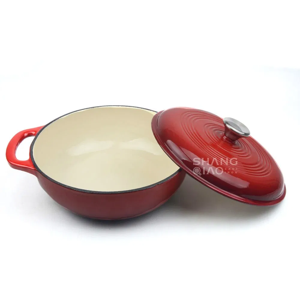 Эмалированная чугунная жаровня-казан, 3.9 кварт