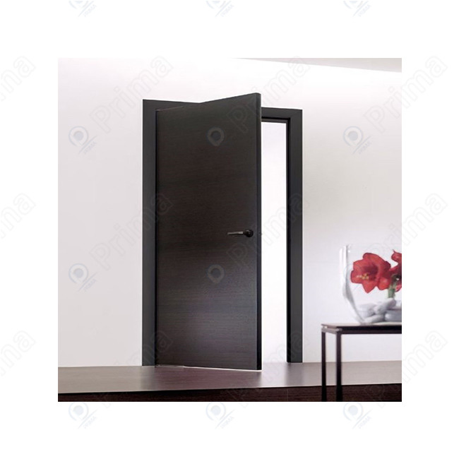 Solid Wood Door Refined Lacquer Finish Elegant Indoor Door