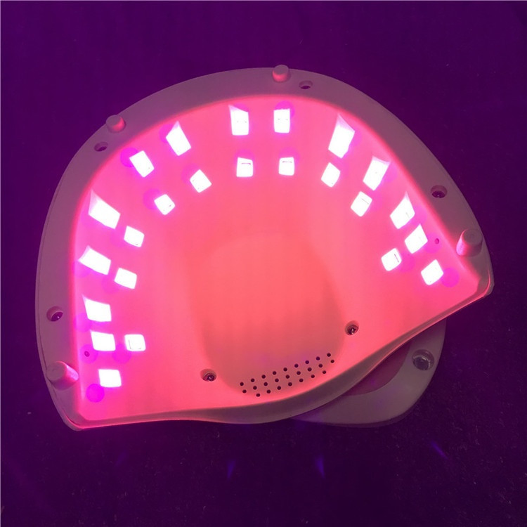 Professional High Power 48W UV Nail Dryer Red Lighting LED UV Curing Nail Lamp Suitable for All Nail Gels