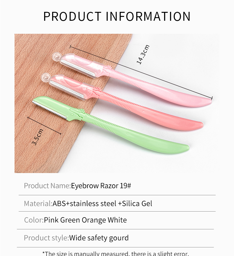 Facial Razor with Colorful Safe Eyebrow Trimmer for Shaving Excellent Quality