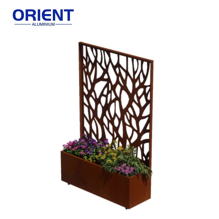 Горшки алюминиевые квадратные большие уличные