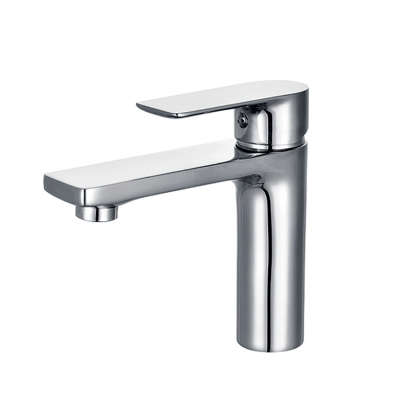 Double Holes Deck Mounted Faucets Hot and Cold Mixer Tap for Under Mounted Wash Basin