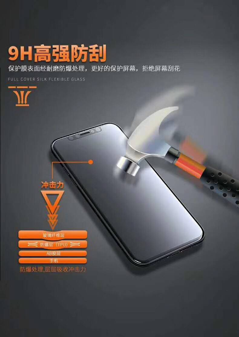 Защитная плёнка White Edge Free Gentle Fiber для iPhone X