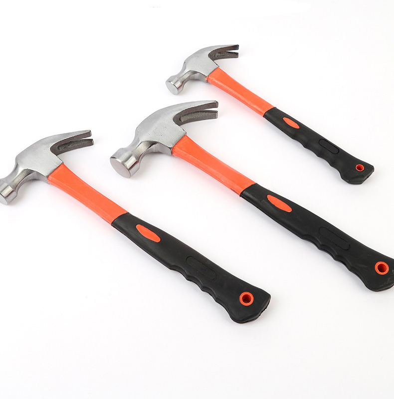 8oz 18oz 24oz Carpenters Fiberglass Handle Claw Hammer
