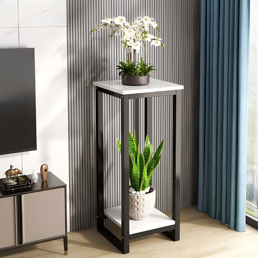 High-Capacity Multi-Tiered Iron Plant Shelf with Anti-Rust Coating for Long-Term Use