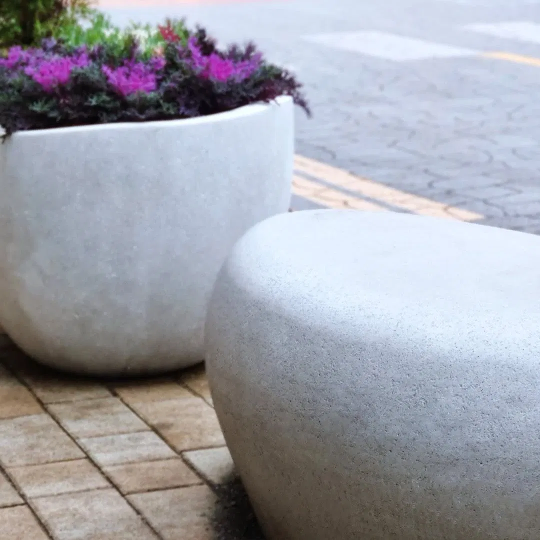 Modern Minimalist Concrete Flower Pots - Preferred Containers for Outdoor Greenery