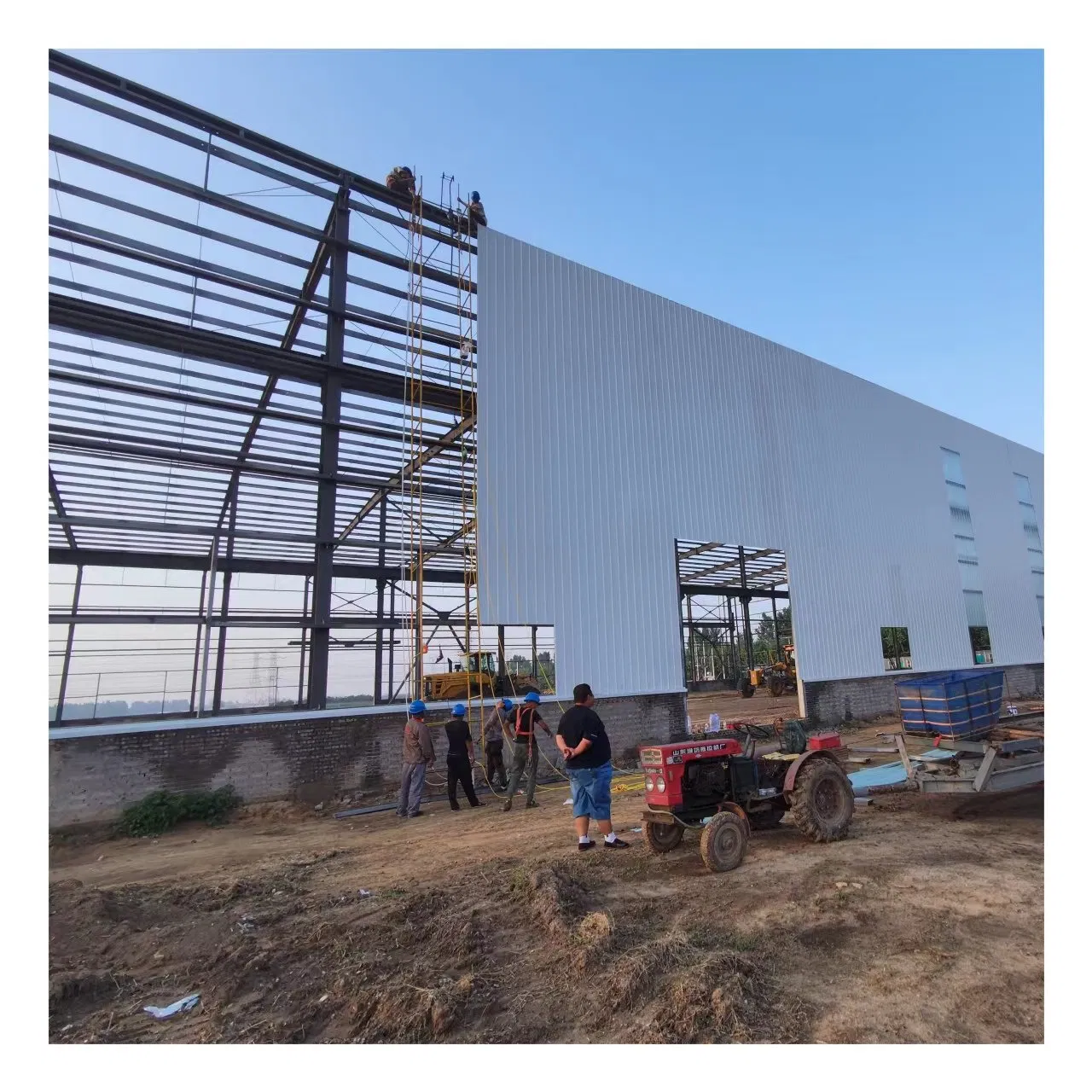 Prefabricated Galvanized H Beam and Column Industrial Workshop with H Section