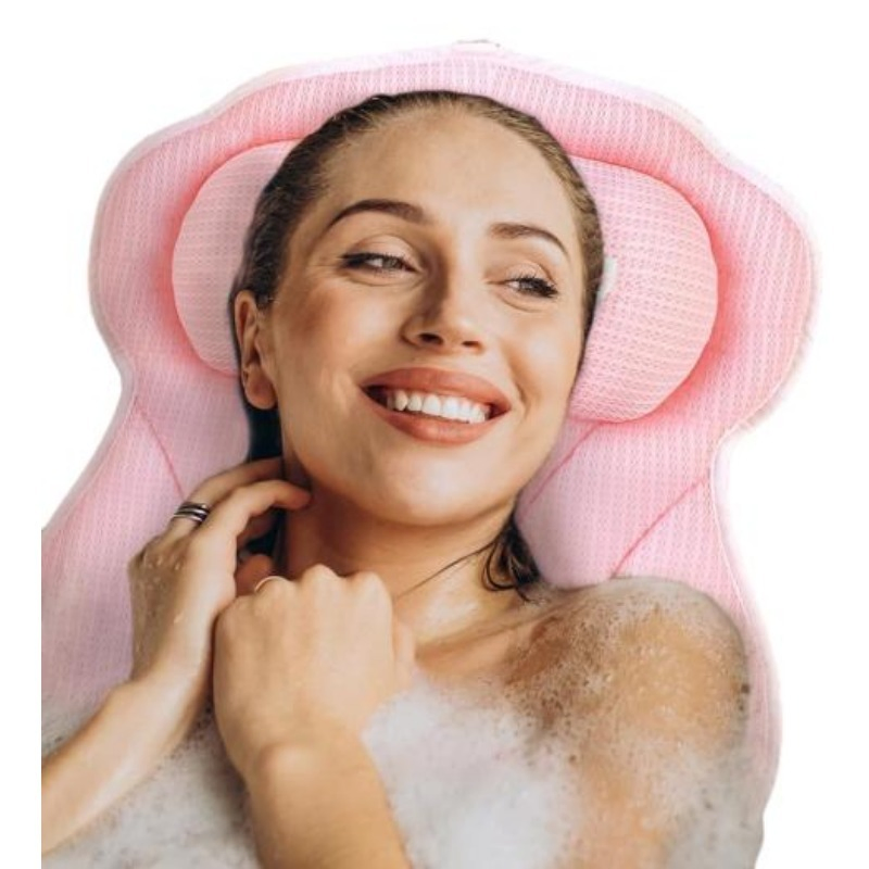 2024 Hot-Selling 3D Mesh SPA Cushion Luxury Comfort Ergonomic Design Bathtub Pillow
