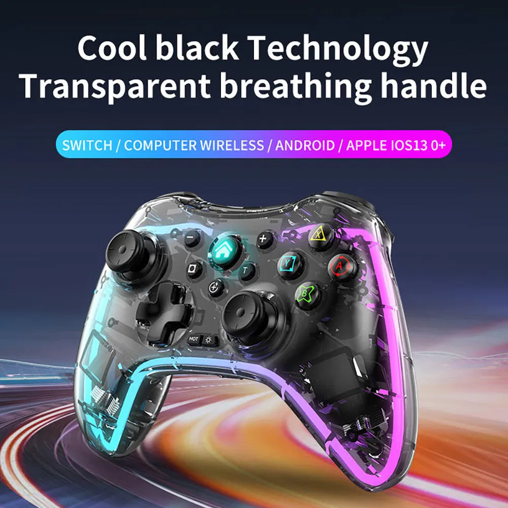 Беспроводной RGB геймпад для PS4, Switch, ПК, Android