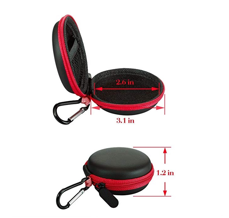 Wholesale Round Shape Protective Waterproof Hard Protective Easy Carrying Storage EVA Headphone Case