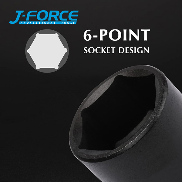 Набор ударных головок 1/2" 10 шт, Cr-V, метрические