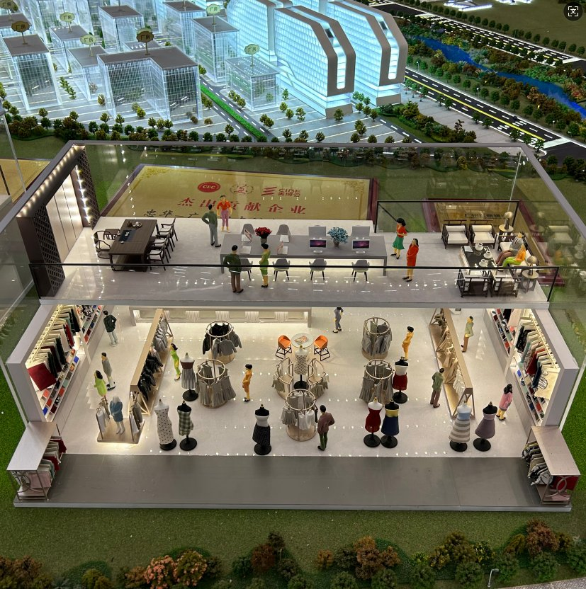 Professional Customized Mall Storefront Building Models to Meet Various Commercial Needs