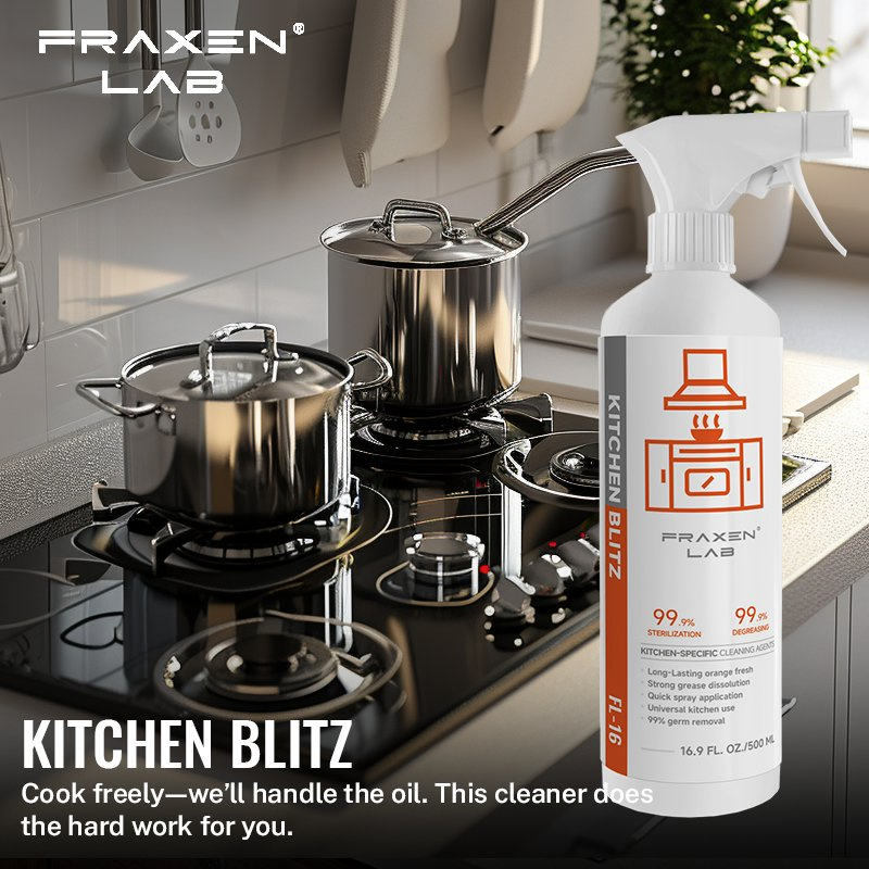 Bulk Home Kitchen Cleaning Products Oil Cleaner Spray Multi-Purpose Kitchen Degreaser Cleaner Suitable for Stoves, Ovens, Grill