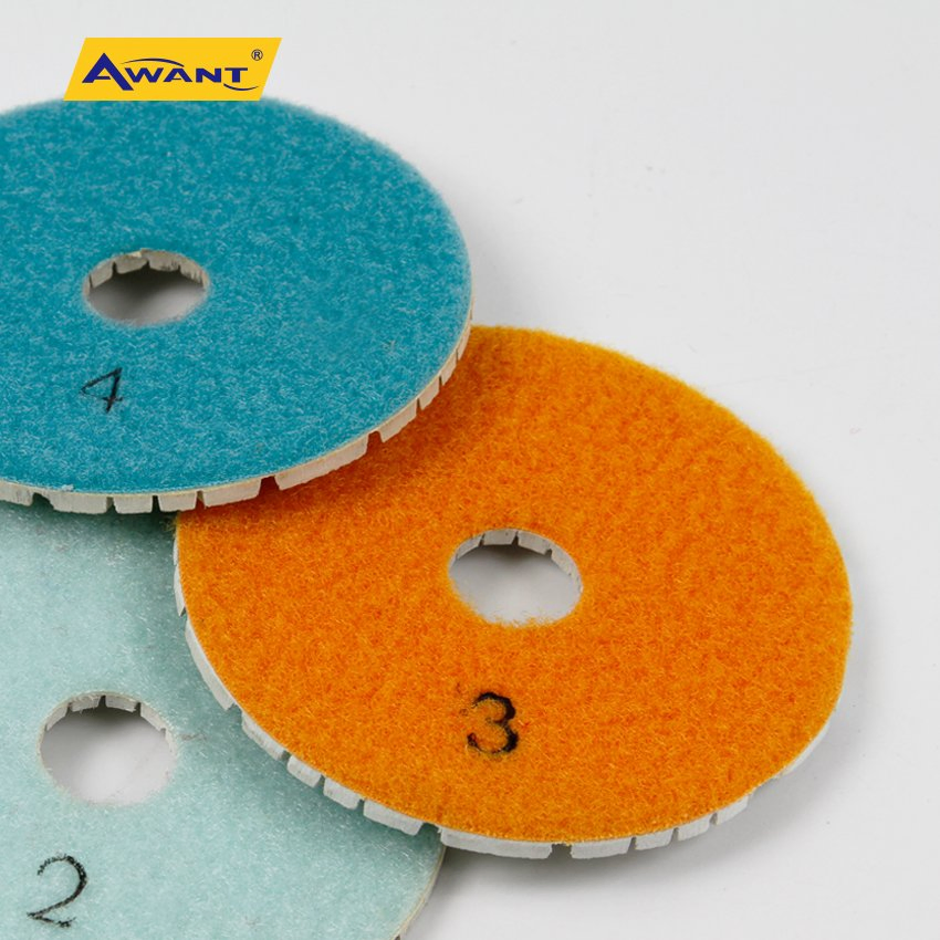 4 Inch 1 Step Premium Diamond Polishing Pad for Granite Concrete