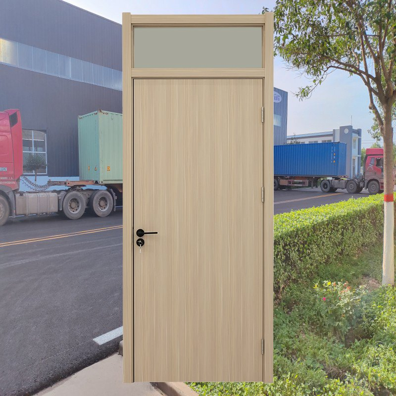 Middle East Termite-Proof Kindergarten Toilet Flame Retardant Waterproof WPC PVC Laminated Door