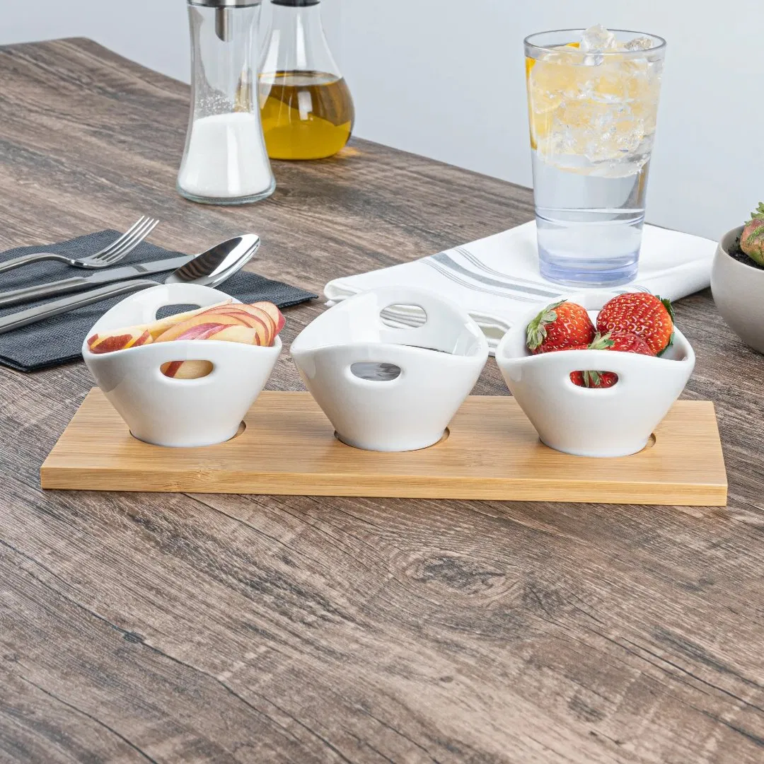 Wholesale Price OEM Manufacturer Versatile Dipping Sauce Bowls and Divided Serving Dishes