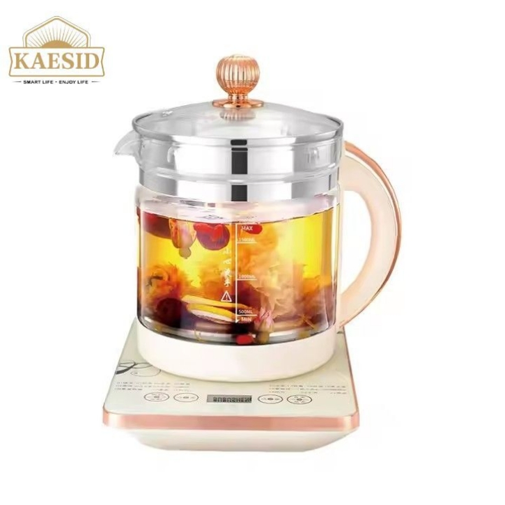 Popular Health Tea Maker High Boron Glass for Home Teapot Kettle 304 Stainless Steel Heating Plate