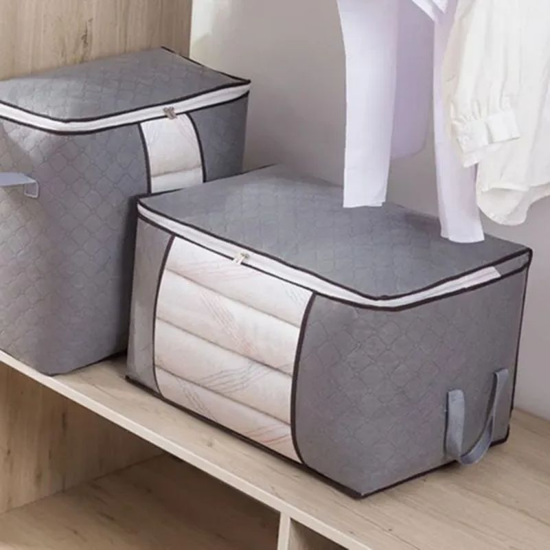 Foldable Storage Box Under Bed Storage Bag Clothes Pillow Blanket Organizer Tg001_3