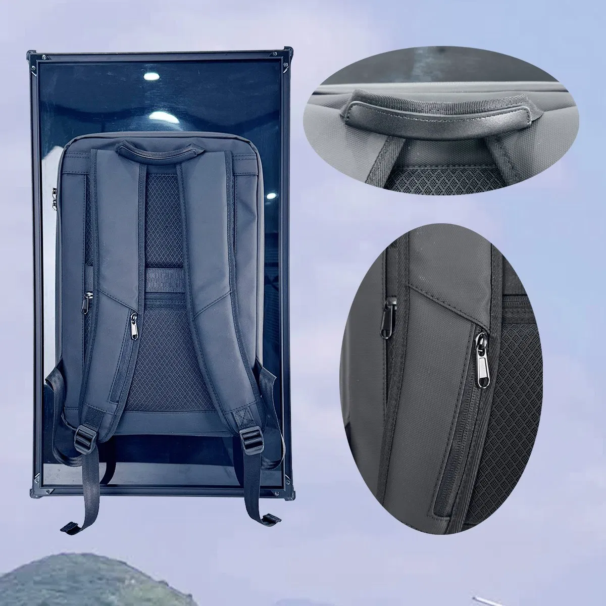 Battery-Powered Advertising Display Combined High Impact Promo Signage and Backpack Media Display Extended Use Billboard