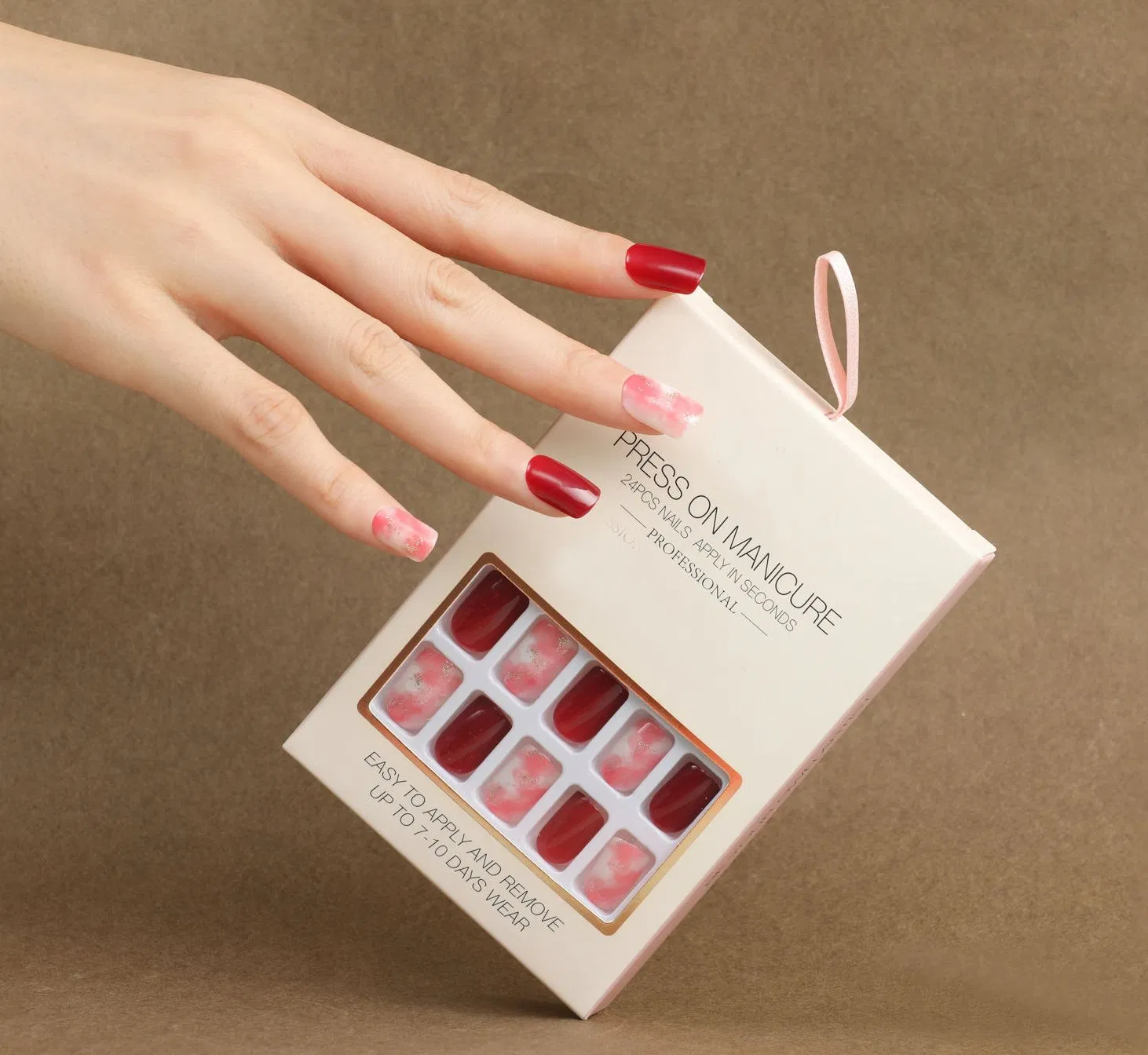 Wholesale Glitter Gel Nail Stickers, Self Adhesive Nail Strips for Women