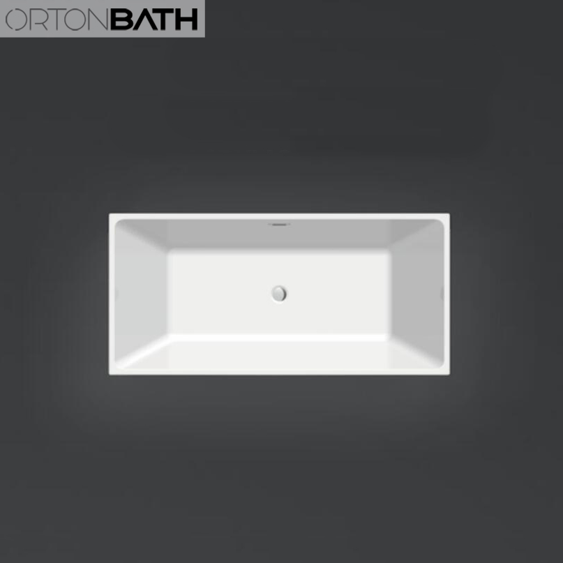Угловая акриловая ванна Ortonbath с гидромассажем