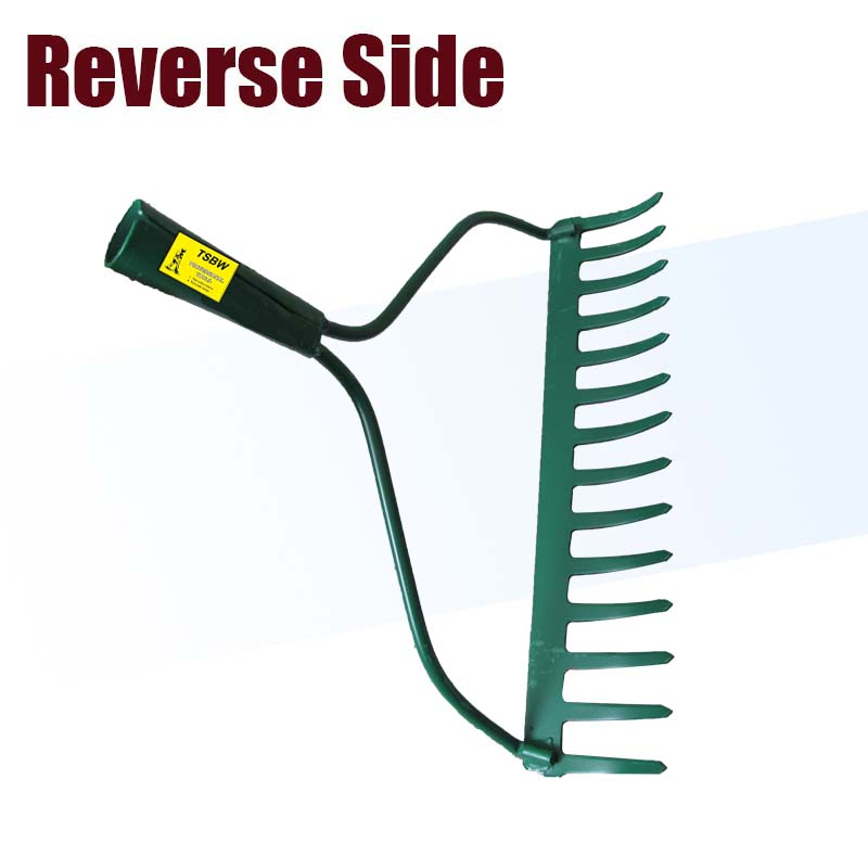 Steel Garden Farm Grass Digging Lawn Leaf Yard Debris Metal Iron Bow Rake Head