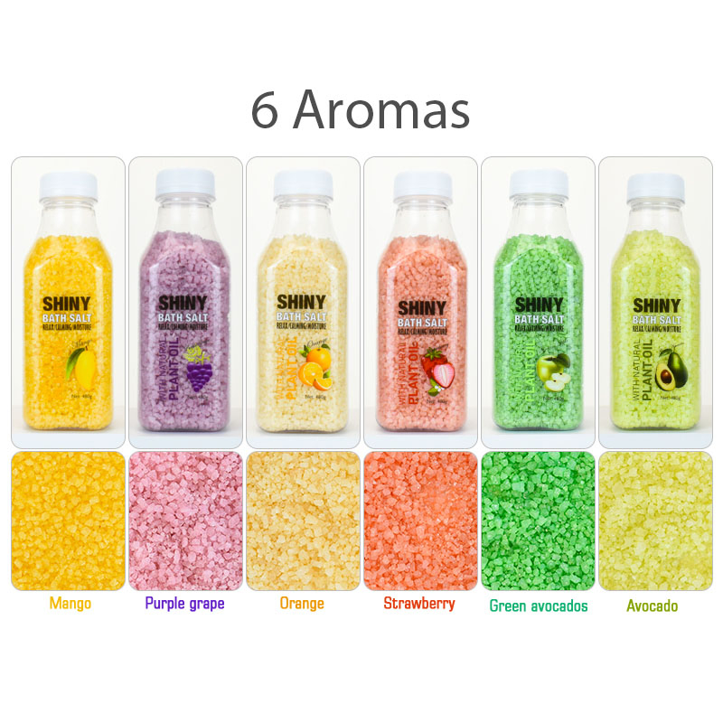 6 Kind Options Himalayan Ocean Natural No Irritation Relax Bath Herbal Sea Salt for Body