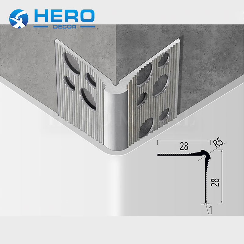 Aluminium Corner Plaster Bead Manufacturing Professional Foshan Factory Hero Metal Decoration Drywall Inside Trim for Wall Edges Types Render Directly Strip