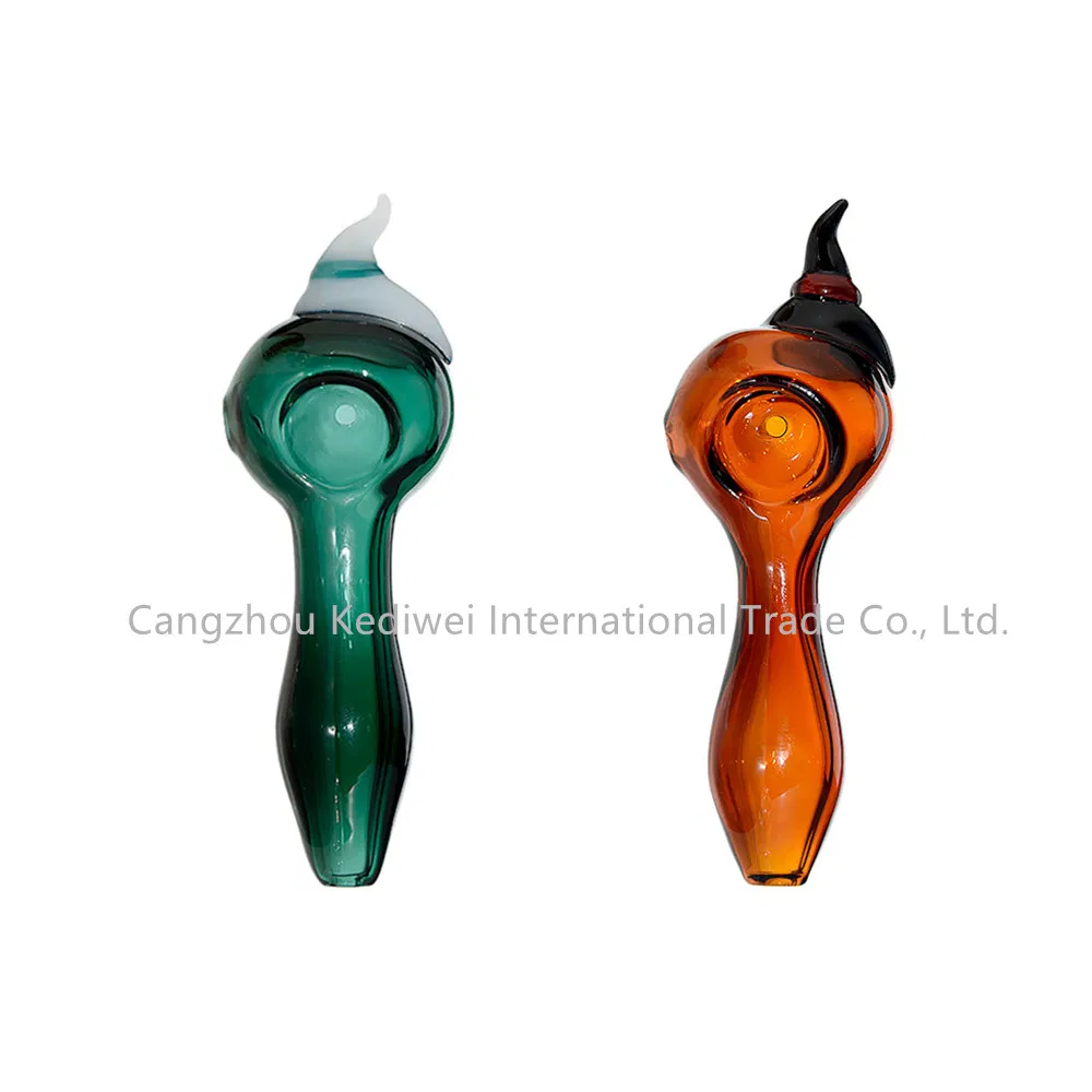 Creative Design Borosilicate Glass Hand Pipe Spoon Pipe for Smoking