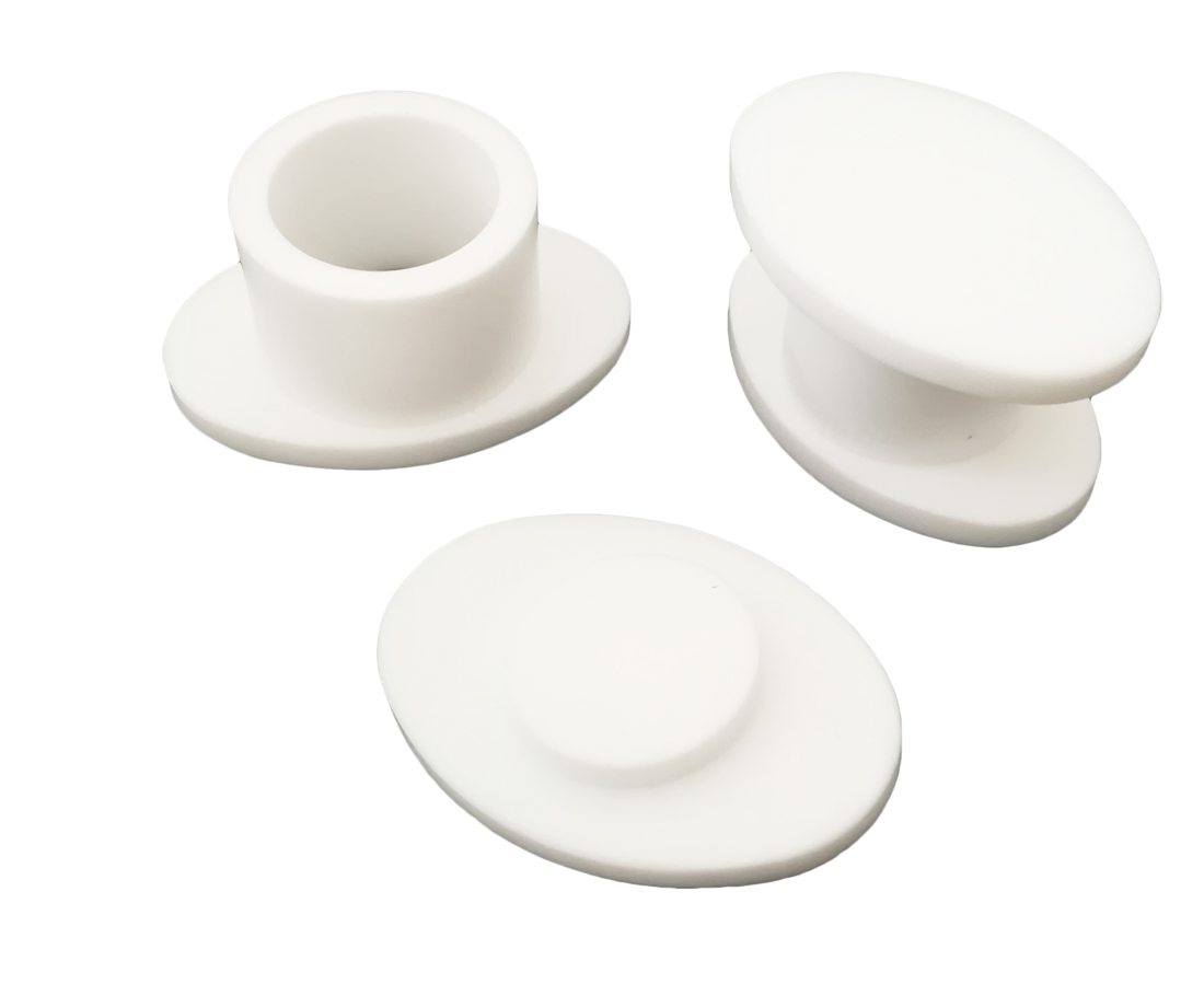 White & Blue Separate Firm Molds and Round Silicone Molds