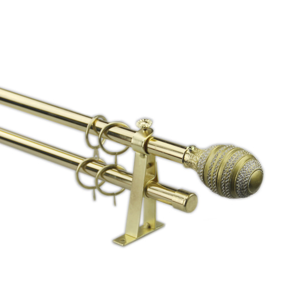 Customized Length Adjustable Curtain Rods Hot Sale Metal 25mm Window Curtain Rods