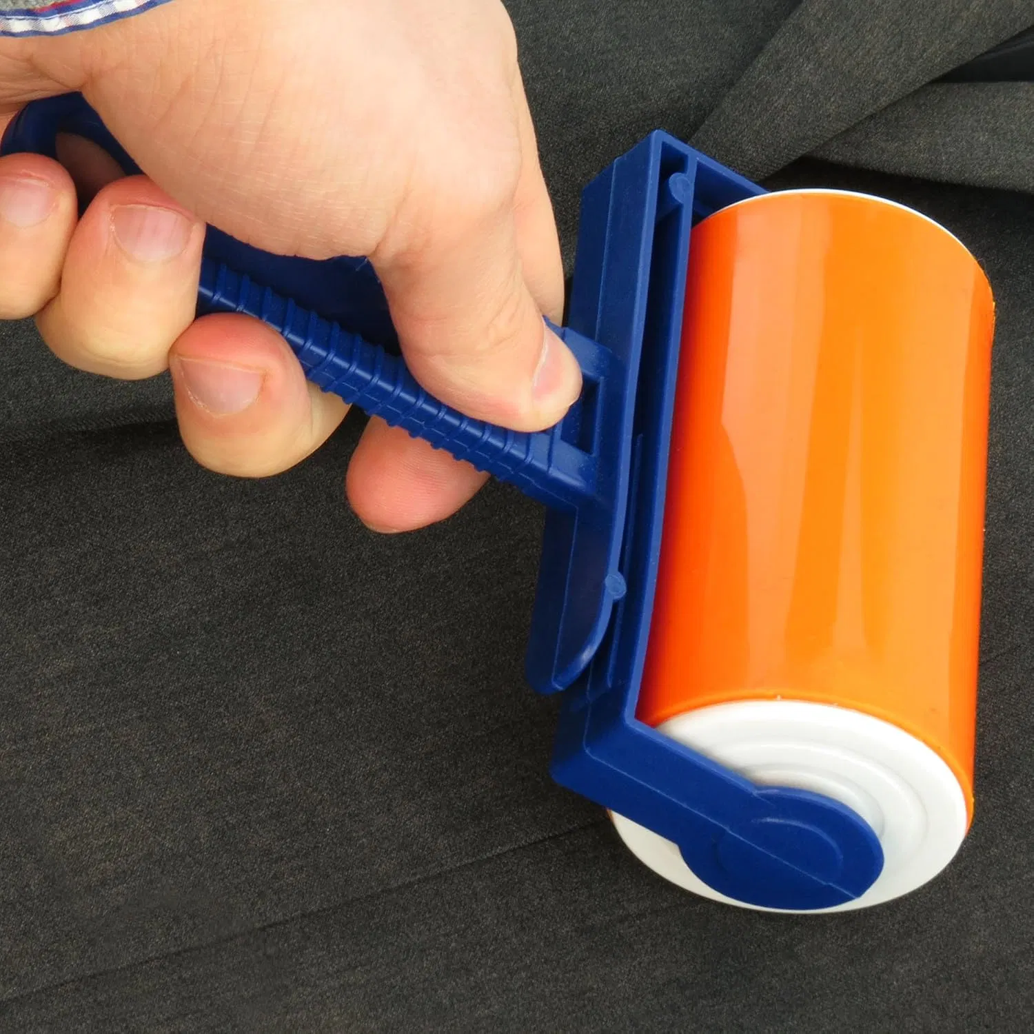 Reusable Washable Gel Lint Roller Ultra Sticky Pet Hair Remover for Clothes Furniture & Car with Protective Cover