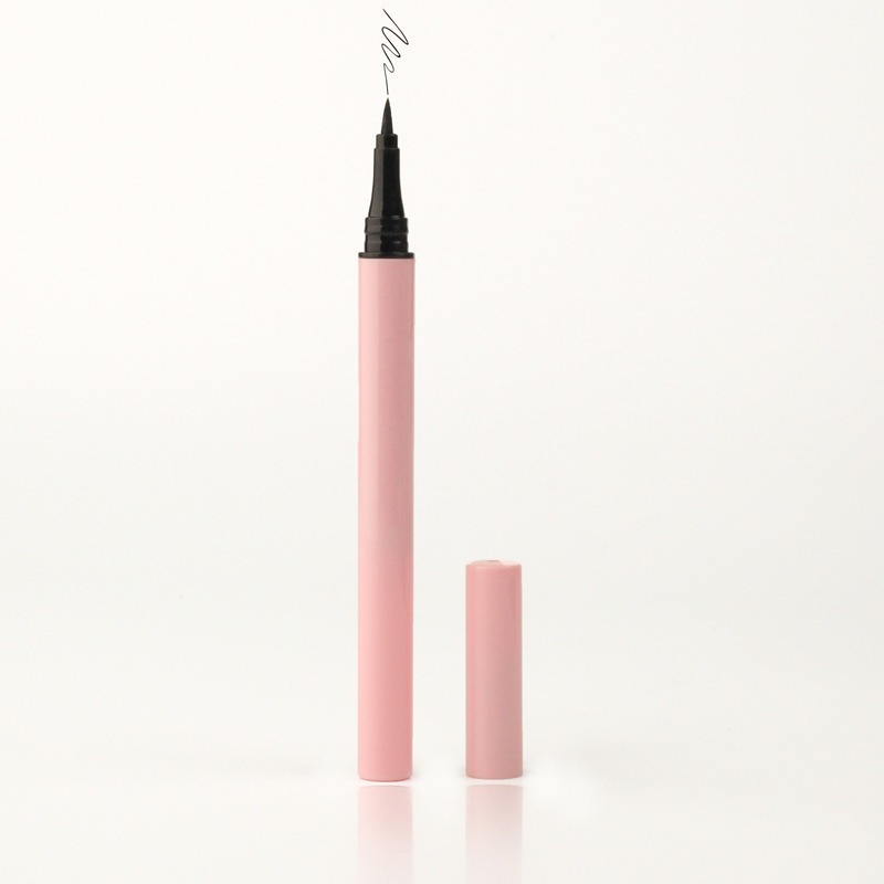 Long-Lasting Smudge-Proof Eye Liner Vegan Waterproof Liquid Eyeliner in Matte Black and Pink