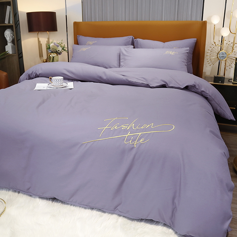 Washed Cotton Comforter Bedding Product China Embroidery Bedding Hotel