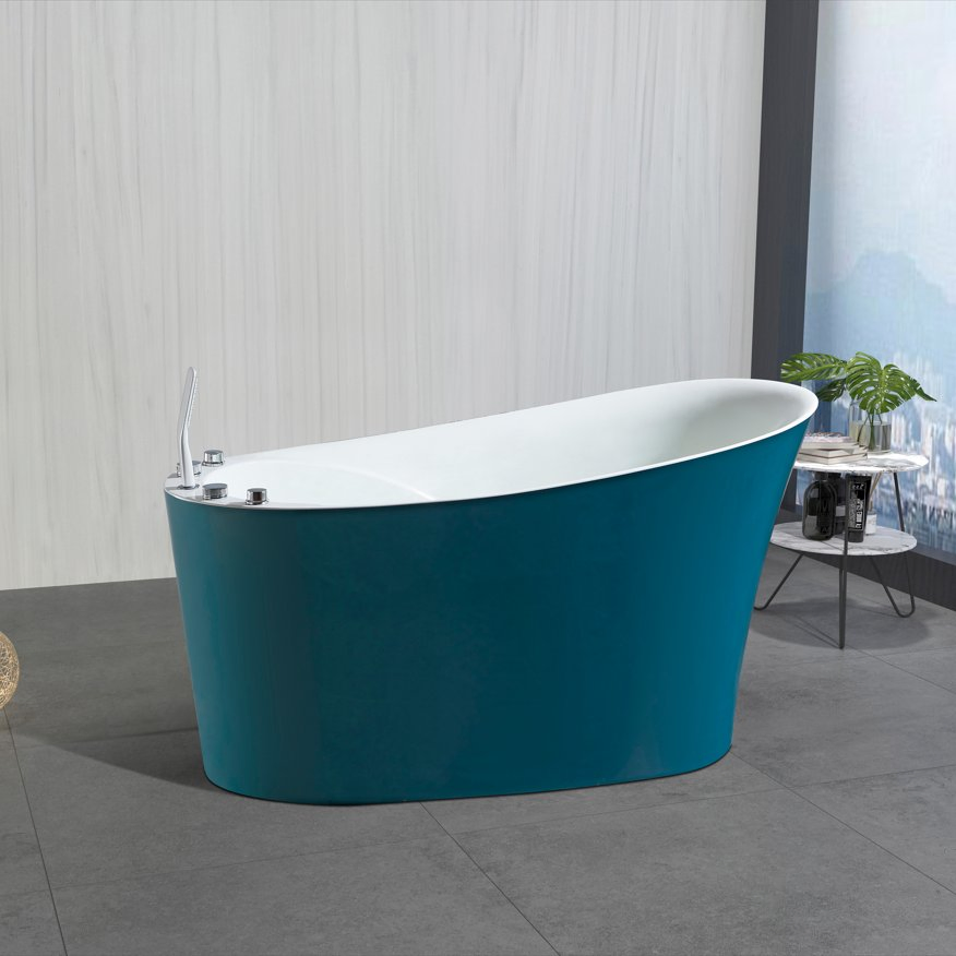 Acrylic Freestanding Bathtub Massage Bath Tub Soaking SPA in Bathroom Discount Price