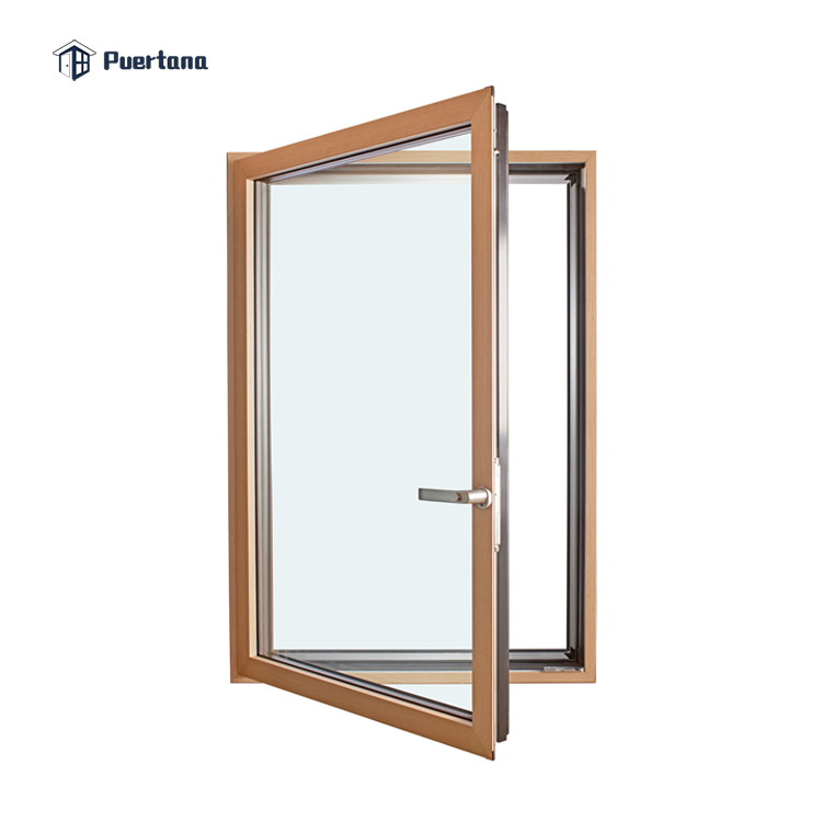 Energy Saving Luxury Aluminum Clad Wood Windows/Passive House Windows