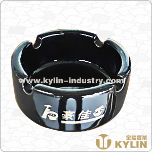 China's New Style Practical Round Blue Plastic Ashtray