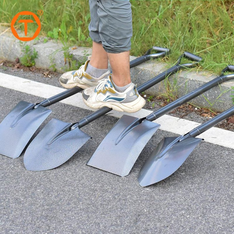 China Factory Product High Quality Farming Tools Agricultural Square Spade Shovel with Metal Y-Grip