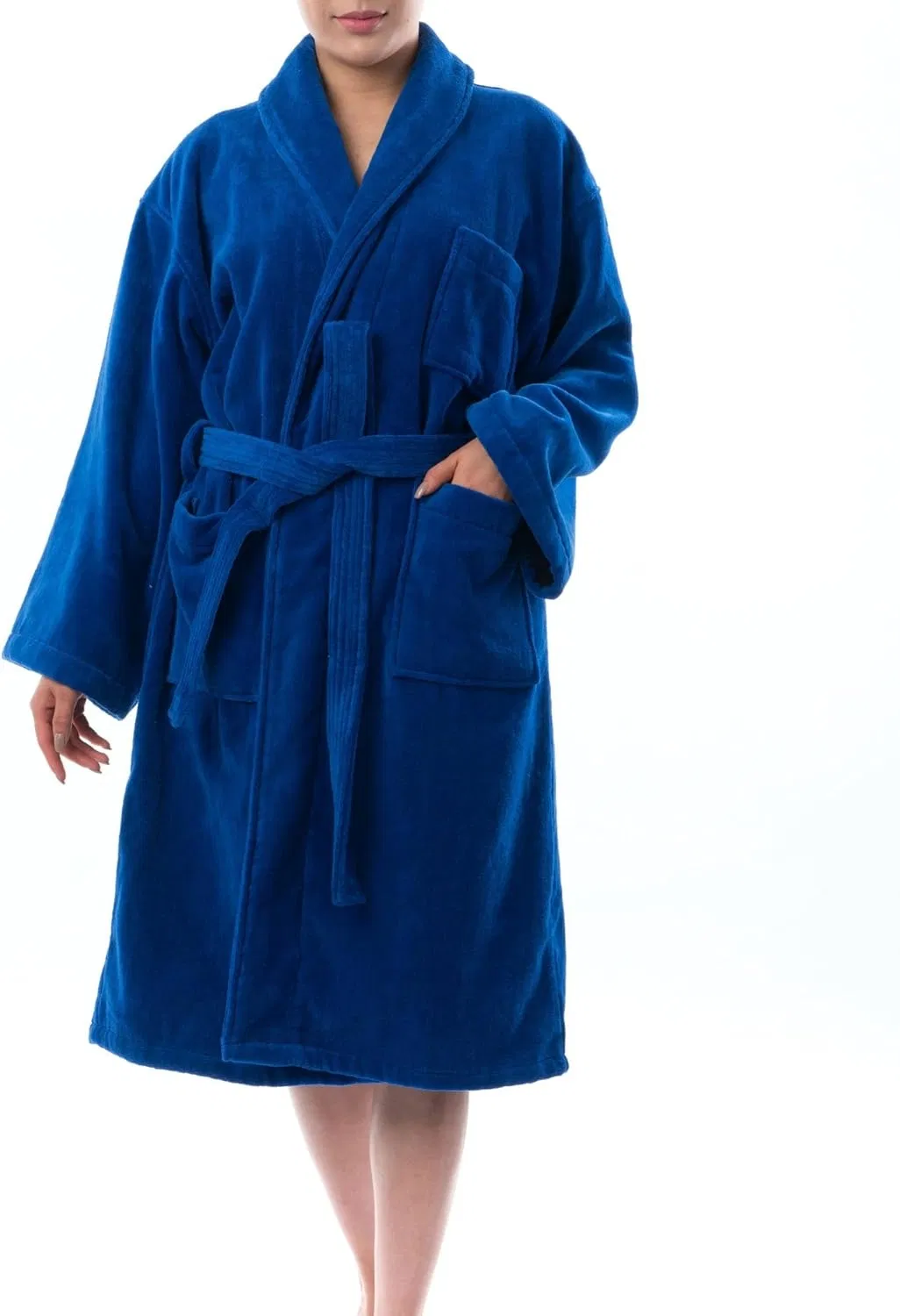 Custom Logo 5 Star Hotel Unisex 100% Cotton Lapel Thickened Waffle Luxury Bathrobe