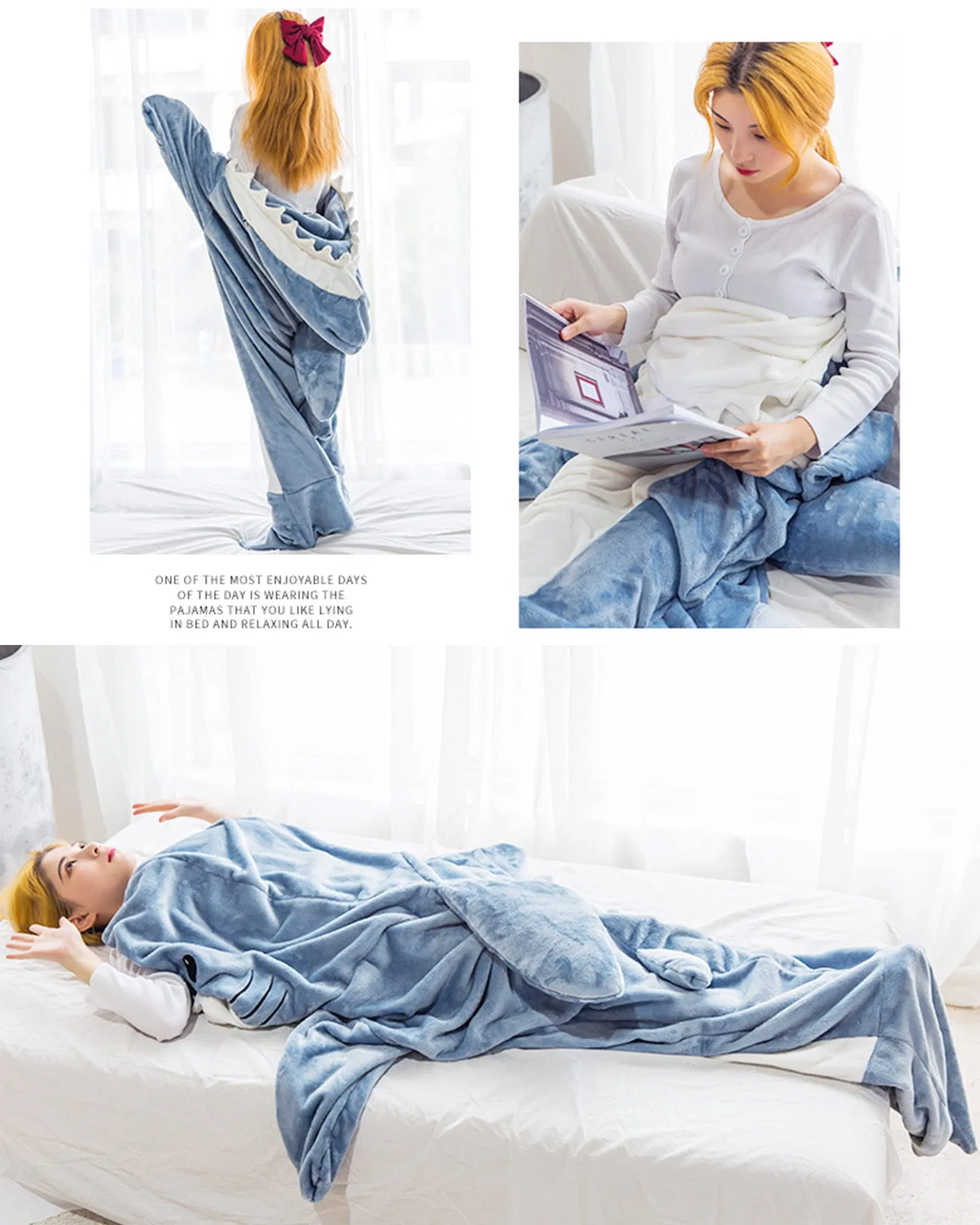 Shark Blanket Adult, Shark Blanket Hoodie Onesie Adult, Wearable Shark Blanket Super Soft Cozy Flannel Hoodie, Shark Blanket Hoodie Sleeping