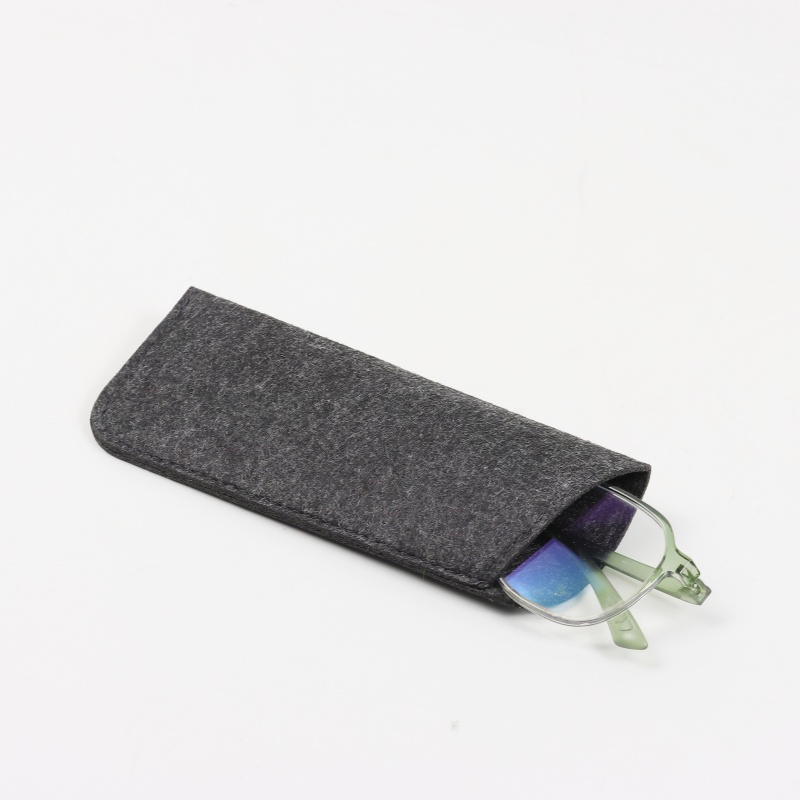 Portable Felt Eyeglasses Case Sunglasses Storage Case Pouch Bag Soft Felt Glasses Case