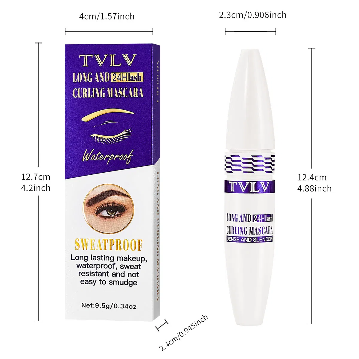 Ultimate Long-Lasting Curled Mascara for Women - Water-Resistant Formula