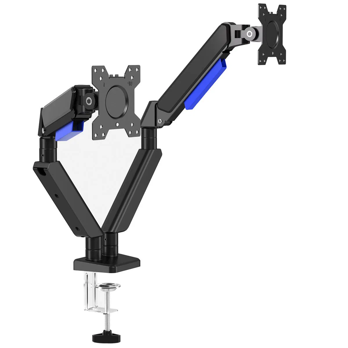 Газопружинный кронштейн для двух мониторов