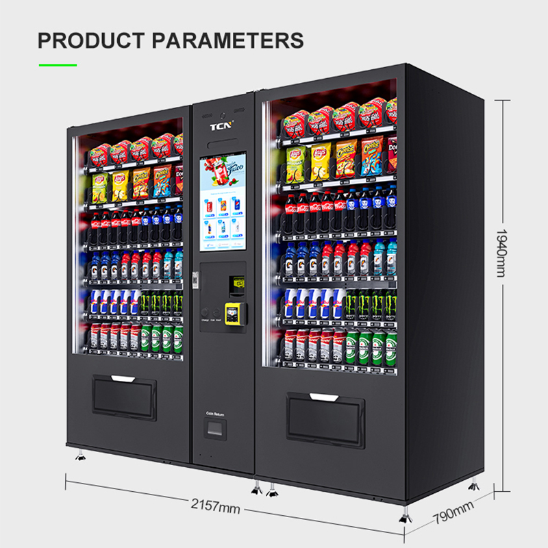 Tcn Automatic Drink and Snack Touch Screen Vending Machine