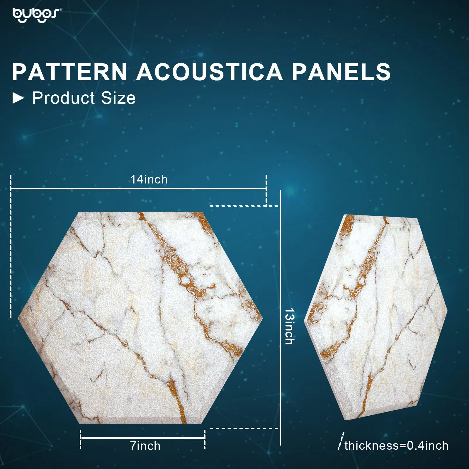 Stylish Hexagon Acoustic Panels for Effective Sound Dampening